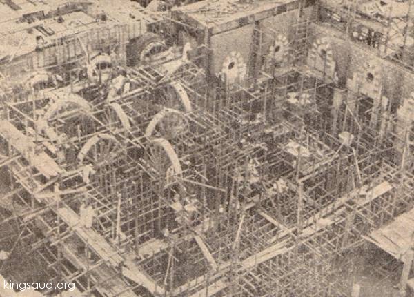 Overview of the Prophet Mosque in Madina during the expansion Project in 1953.