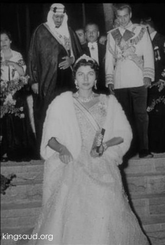 Empress Soraya Bkhittar, the wife of Emperor Mohammad Reza Pahlavi 1955
