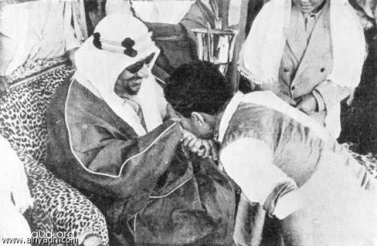 King Saud and Prince Mansour bin Saud