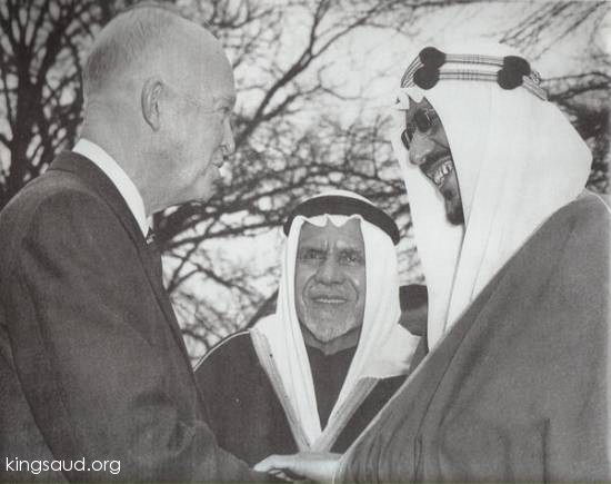 King Saud & President Eisenhower in a final meeting