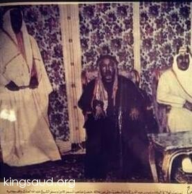 King Saud and The Prince of Kuwait Sheikh Abdullah Al-Salem and Sheikh Abdullah Al-Mubarak
