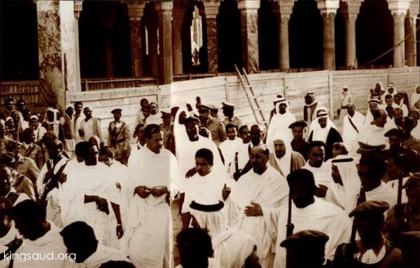 King Saud during the Hajj 1955