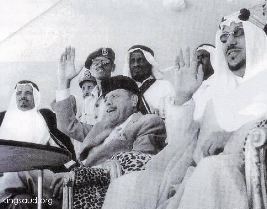 King Saud & President Ayoob Khan of Pakistan 