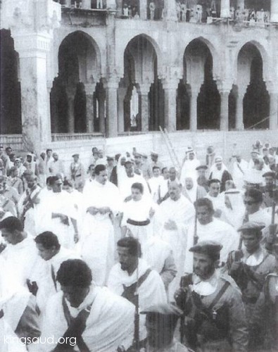 King Saud during h of the Hajj for th 1955