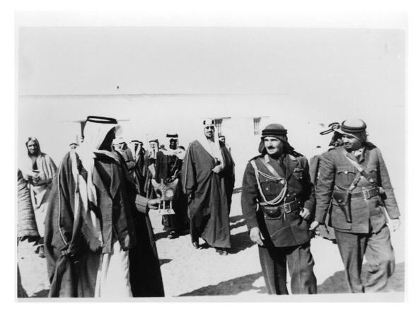 King Saud in Tabuk - 1954