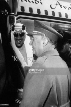 King Saud with Spains Francisco Franco in 1957