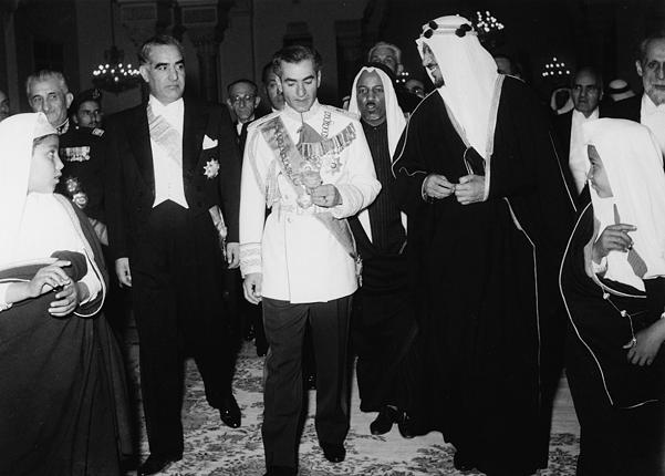 King Saud with Shah of Iran