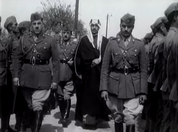Crown Prince Saud with King Ghazi of Iraq - 1937