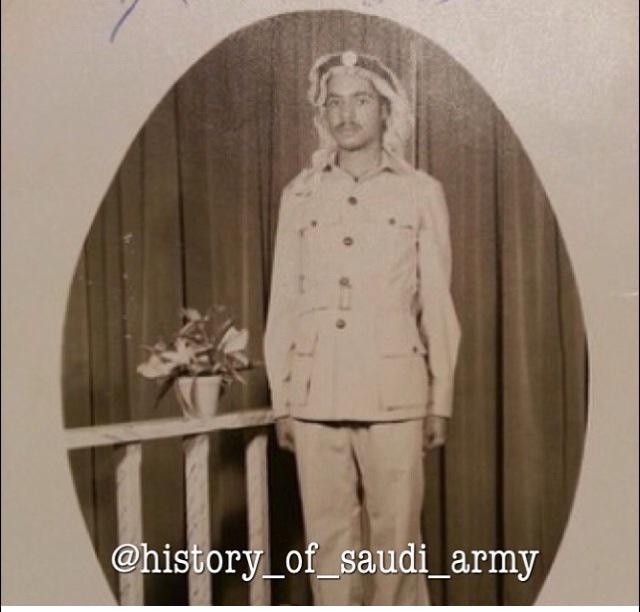 Retired Brigadier-General Khalid bin Mahabin, and Commander of the King Saud Brigade in Western sector. This photo was after graduation