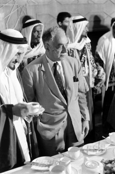Prince Bandar bin Abdulaziz with Nouri Al-Saeed during his visit to Iraq - 1957