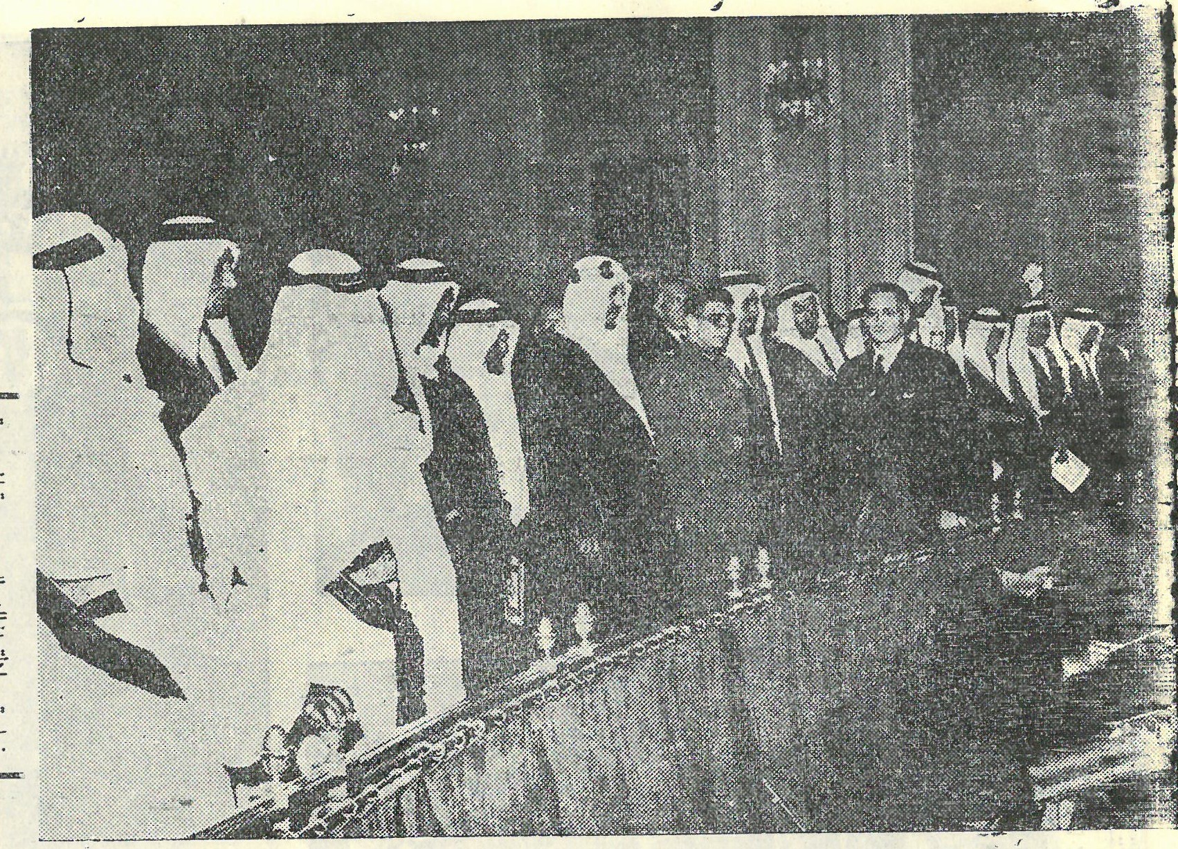 King Saud during his visit to Egypt in 1954