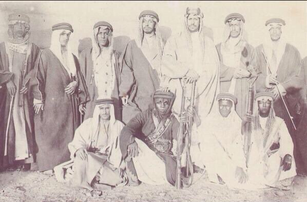 Crown Prince Saud during the war in Yemen and appears on the right Khalid bin Mohammed bin Abdul Rahman