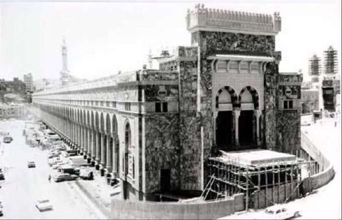 King Saud Architectural Heritage during the First Expansion of the Holy Mosque, , Al-Marwa Gate and Al-Masa'a . 1956