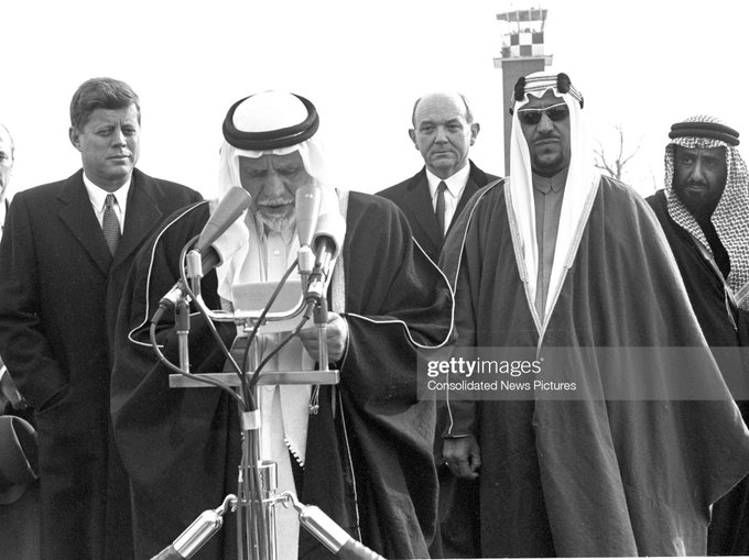  Arrival of King Saud to Washington 1962 with his personal secretary Jamal Al-Husseini