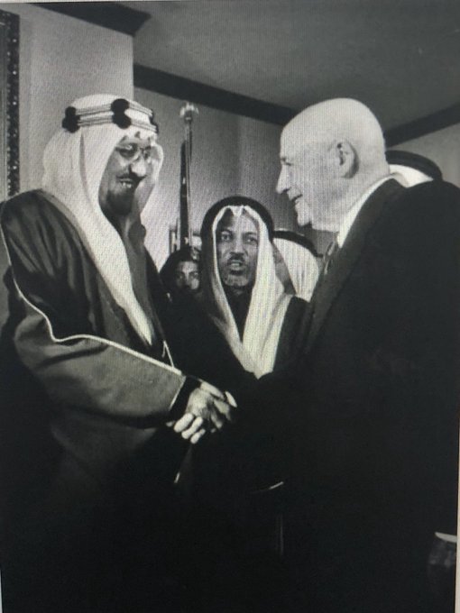 King Saud & His Excellency Sam Rayburn, a representative of the state of Texas
