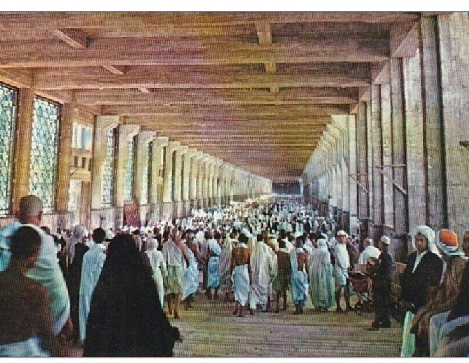 The first expansion of the Grand Mosque during the reign of King Saud