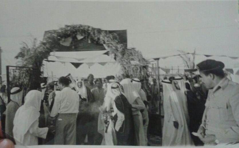 King Saud in ARAMCO. Photo by: V. K. Antony