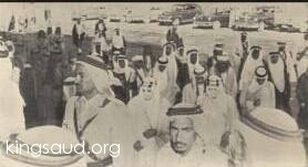 Building the infrastructure in the Kingdom which was started by King Saud mainly construction and paving of roads, like Al-Hada road
