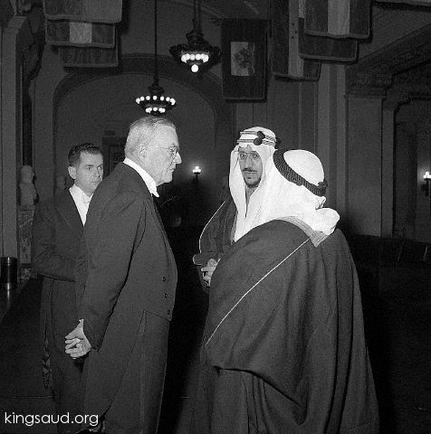 31 Jan 1957, Washington, DC, USA --- 1/31/1957-Washington, DC- John Foster Dulles, U.S. Secretary of State, and King Saud 