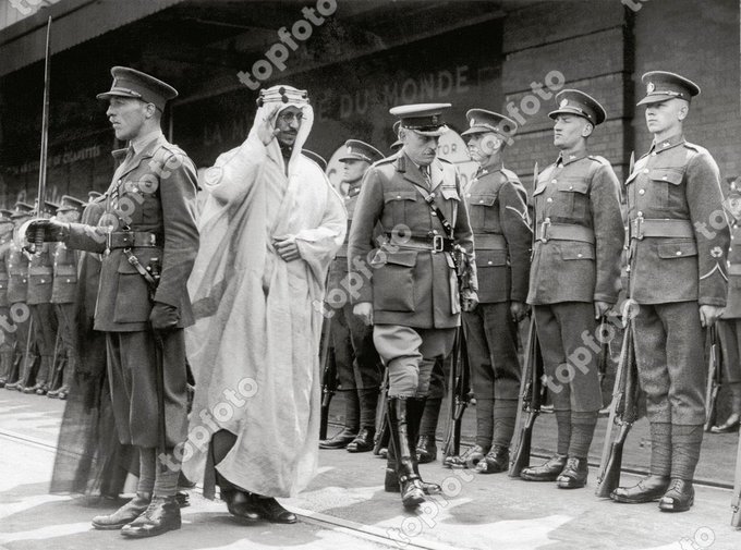 Crown Prince Saud, #King_Saud in #Dover. 1933 upon his arrival to #England .