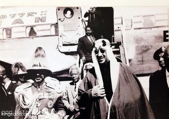King Saud In Abyssinia & Haile Silassi receiving HM 1957