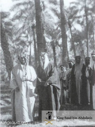 Crown Prince Saud with Earl Athlone. Riyadh \ 1357A.H - 1938A.D