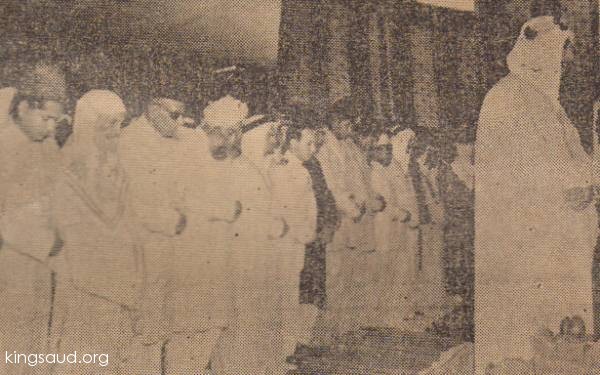 King Saud the Imam of Muslims in Pakistan in 1954