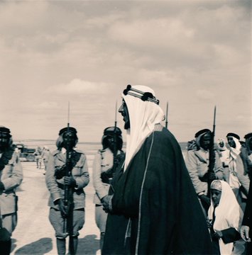 زيارة الملك سعود الى المنطقة الشرقية ١٩٥٤