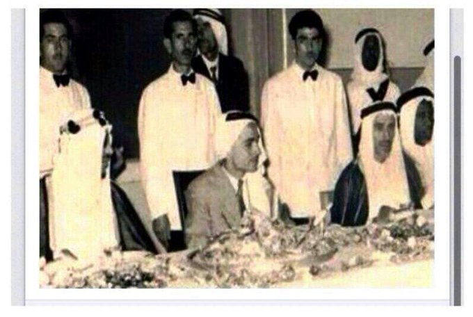 King Saud with King Hussein in Jordan