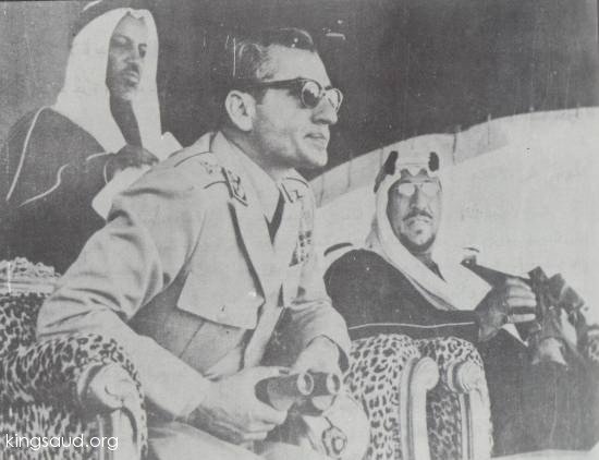 King Saud with Irans Shah During his visit to the Kingdom of Saudi Arabia