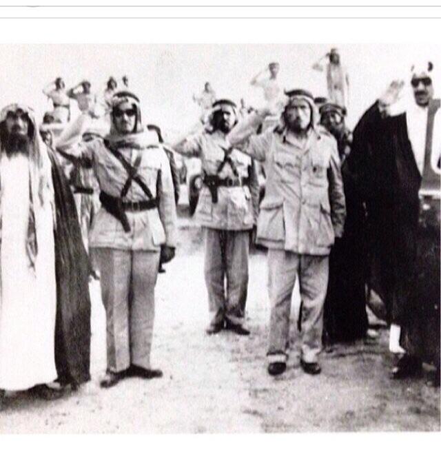King Saud and Sheikh Majed bin Khethila