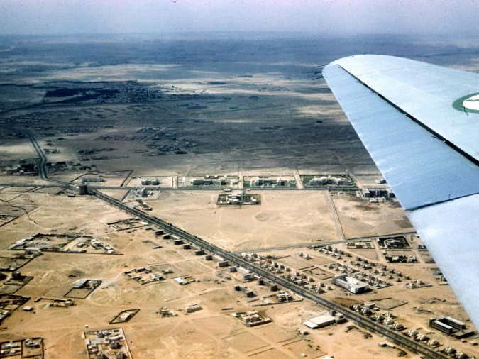 صور من الطائرة لمطار الرياض القديم وطريق المطار والوزارات Keith\'s Old Military Photos 1961