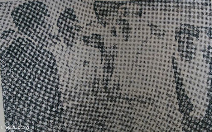 King Saud with Pakistani President Ghulam Mohammed during his visit to Saudi Arabia