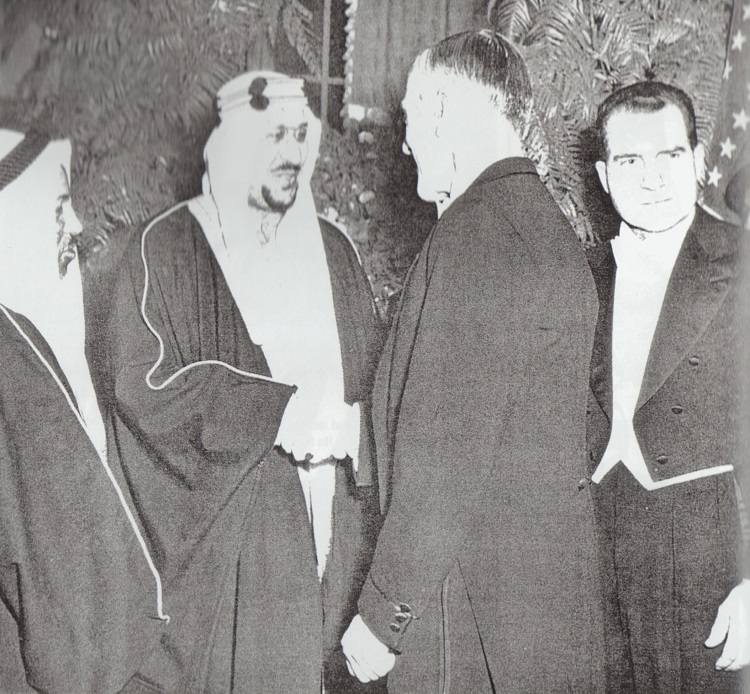 King Saud & Leverett Saltonstall Representative of Massachusetts