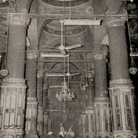 تحسينات الزخارف والاناره التي امربها الملك سعود رحمه الله في العماره العثمانيه عام1954