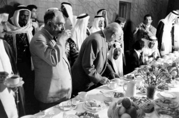 King Saud with President Nuri Al-Said