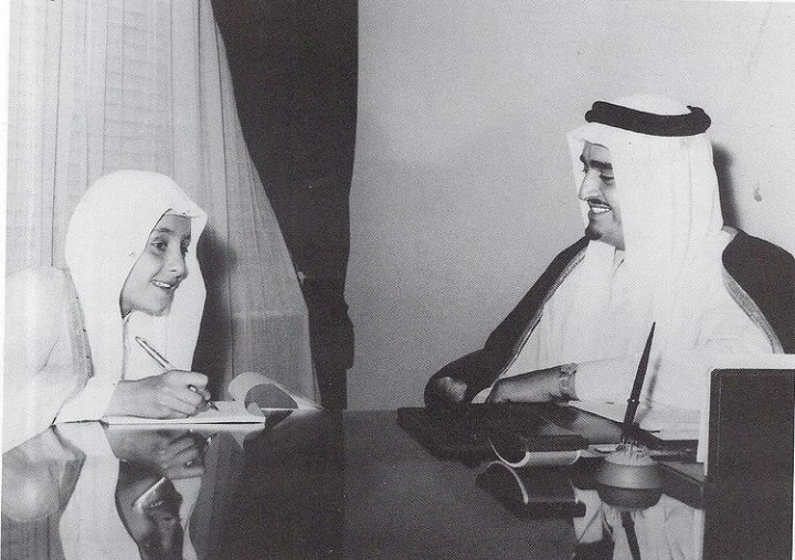 Prince Fahd bin Abdulaziz, Minister of Education in his office at the ministry
