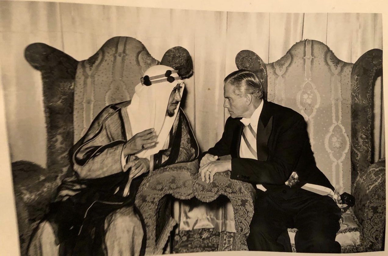 King Saud with President of Lebanon Camille Chamoun