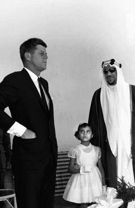 الملك سعود اثناء زيارته للولايات المتحدة الامريكية