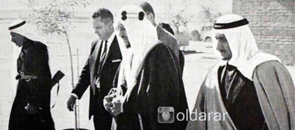 Prince of the northern border Abdullah bin Abdul Aziz bin Musaed, King Sauds visit to Arar