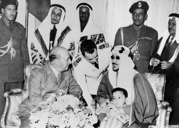 King Saud with General Fransisco 