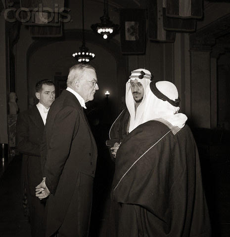 King Saud & John Foster Dallas the Minister of Foreign Affairs