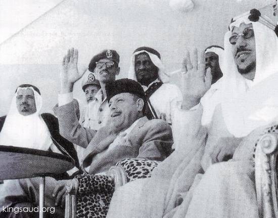 King Saud President Ayoob Khan of Pakistan
