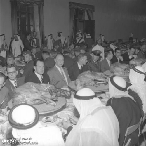 Dinner held during the visit of King Saud to the Eastern Region