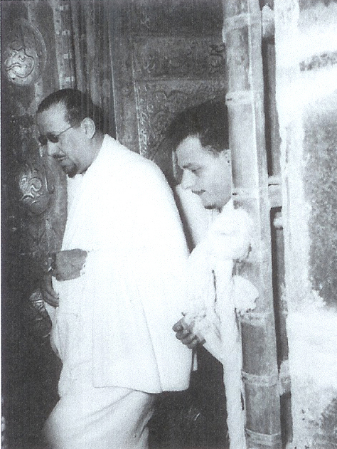 King Saud at The gate of Saud - 1955