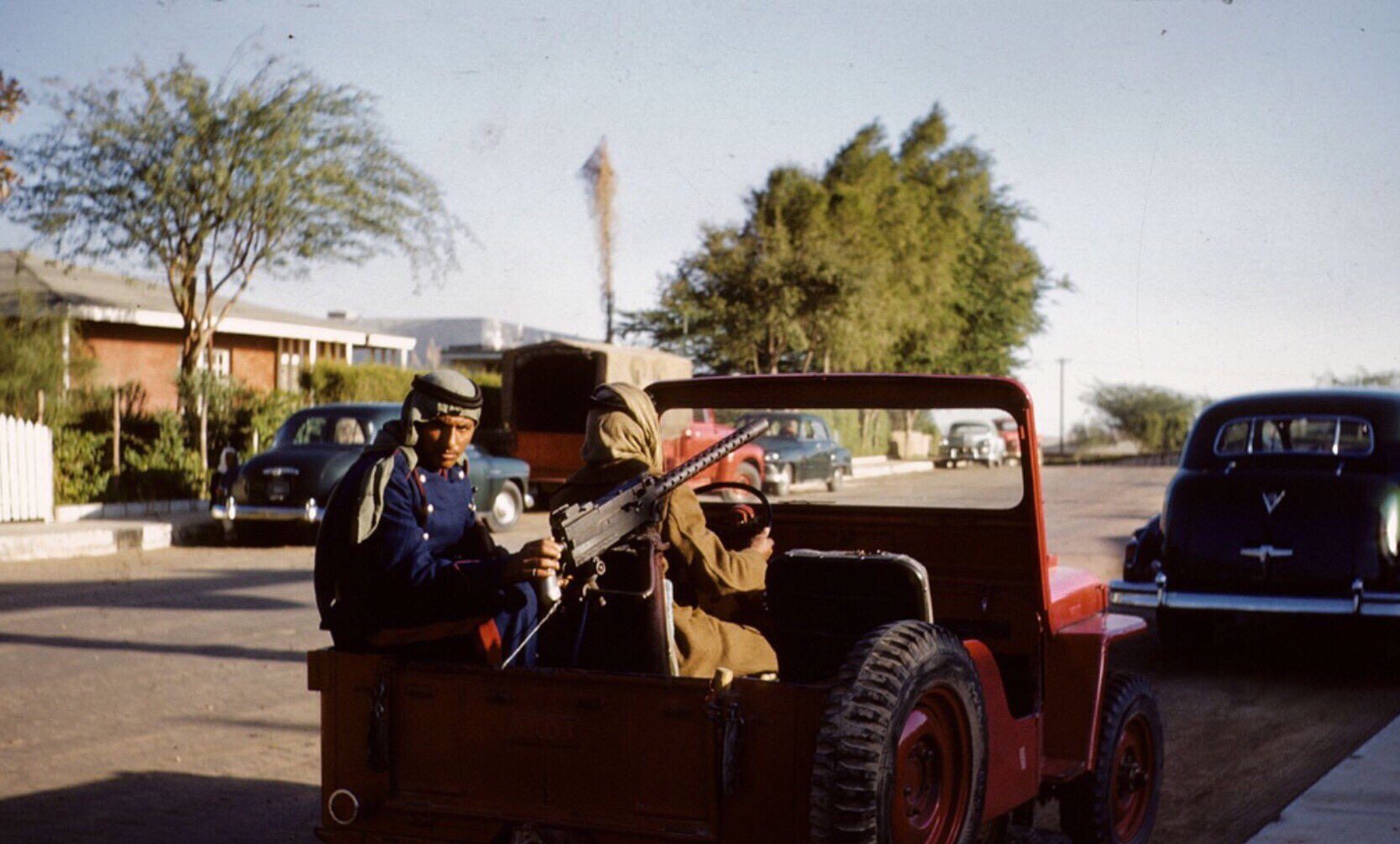 Photographs documenting King Saud’s—may God have mercy on him—visit to the Eastern Province and ARAMCO in January 1954.
