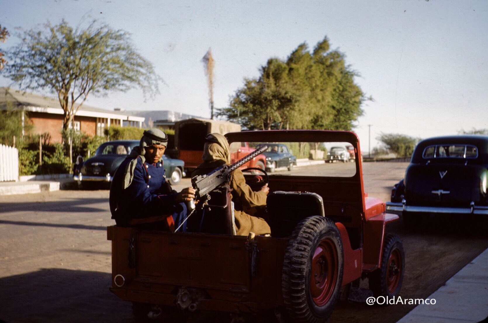 Photographs documenting King Saud’s—may God have mercy on him—visit to the Eastern Province and ARAMCO in January 1954.