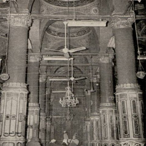 The improvements to ornamentation and lighting commissioned by King Saud in 1954 as part of the refinement of the Ottoman architectural elements of the Holy Mosque.