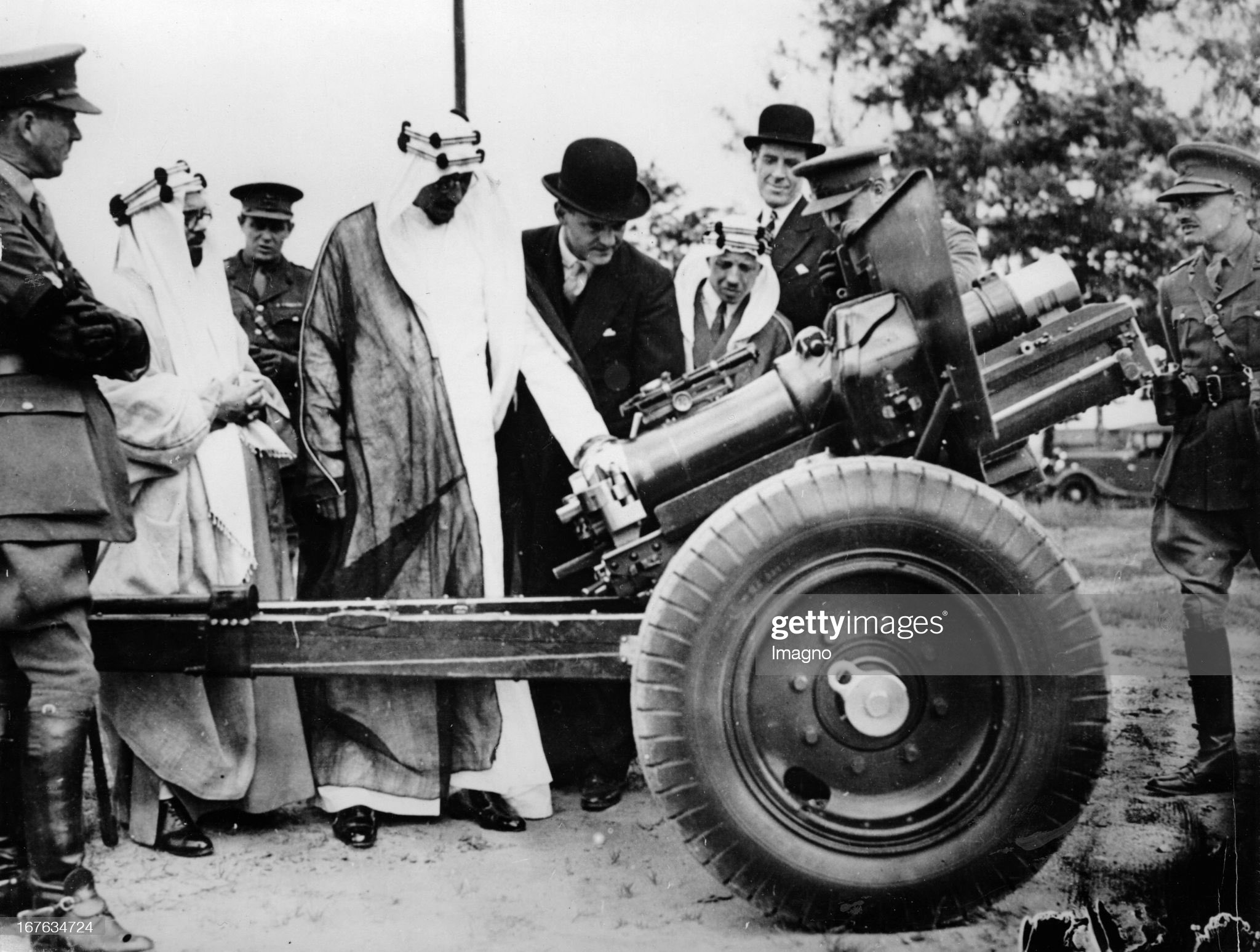 Crown Prince Saud bin Abdulaziz (later King Saud), may God have mercy on him, visited the office of the Netherlands Trading Society in Amsterdam in 1935