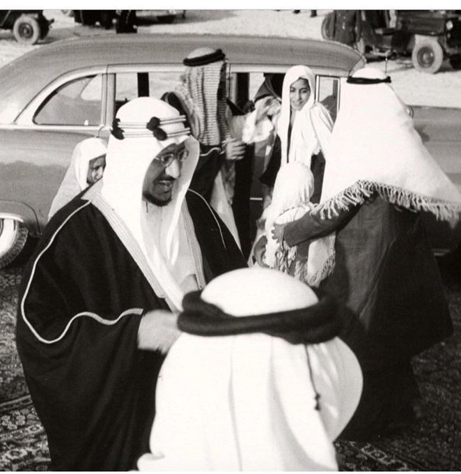 Crown Prince Saud and his sons Prince Khaled and Prince Mansour